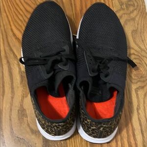 New Balance Black and Leopard Athletic Shoes